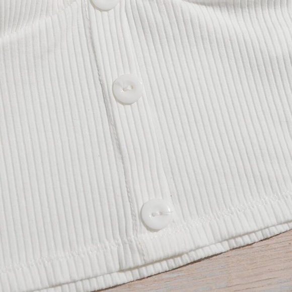 Women’s padded spaghetti strap tank top w/buttons - Picture 10 of 14